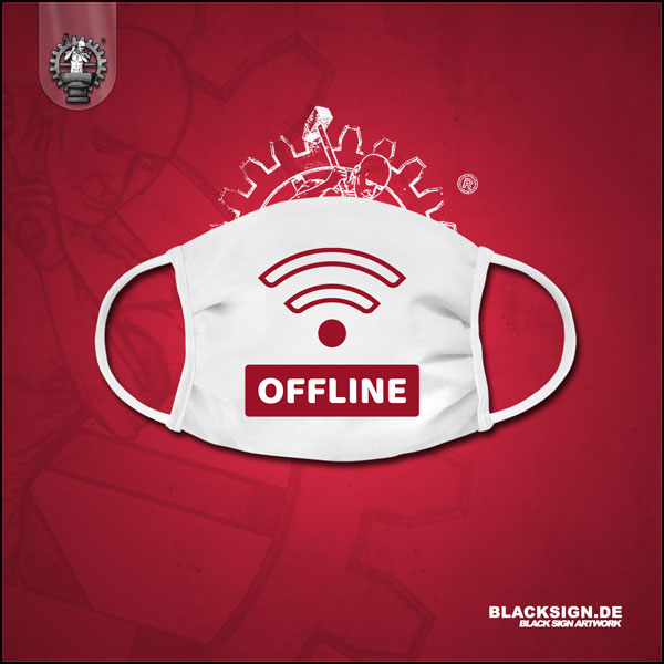 Offline - No Wifi - Gesichtsmaske