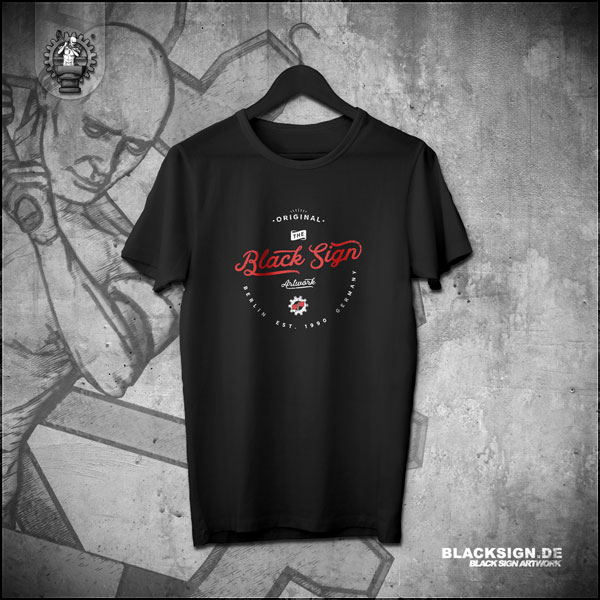 Original The Black Sign Artwork - T-Shirt