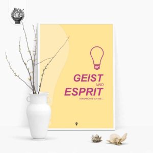 Geist und Esprit versprühte ich nie…