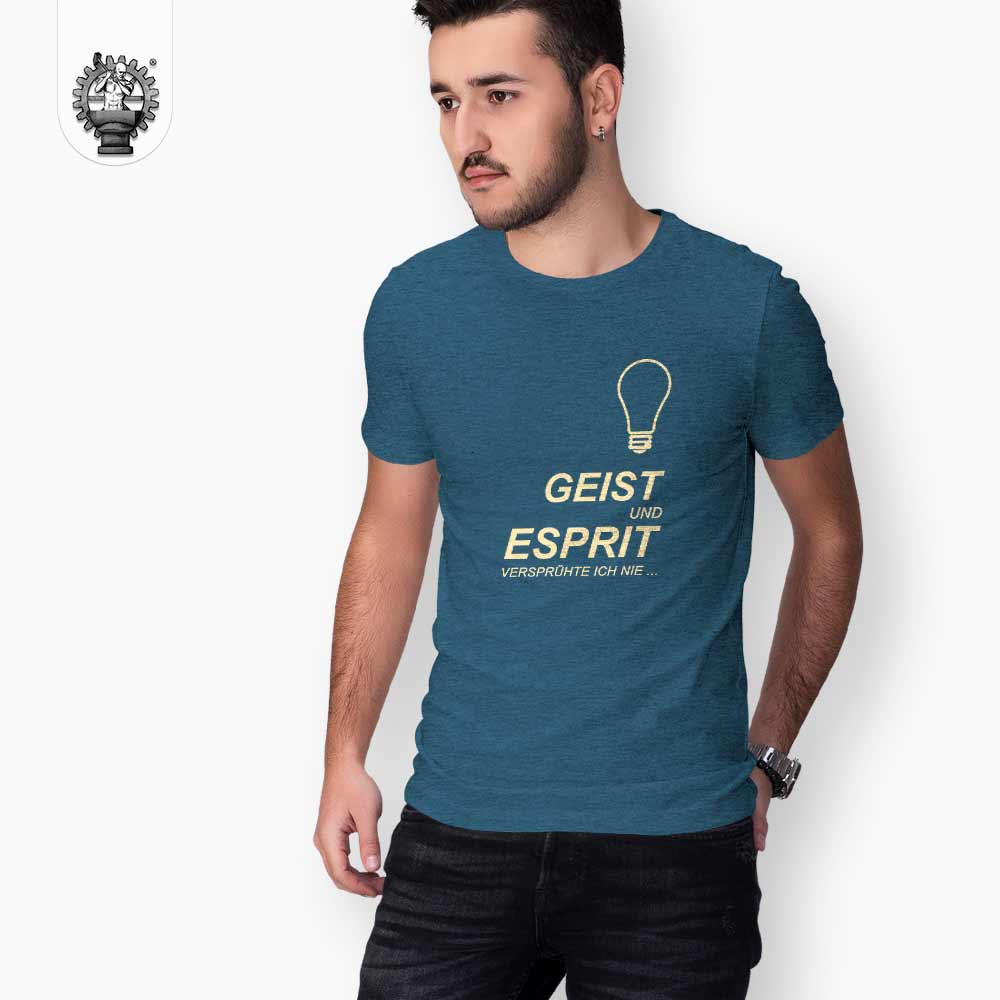 Geist und Esprit versprühte ich nie Männer T-Shirt Produktbild 4