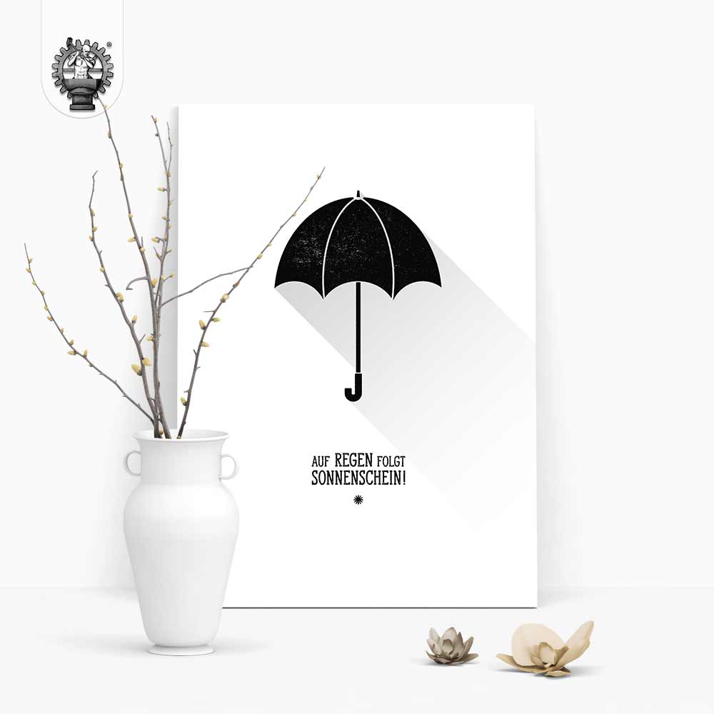 Regenschirm - Auf Regen folgt Sonnenschein Produktbild 2 Poster