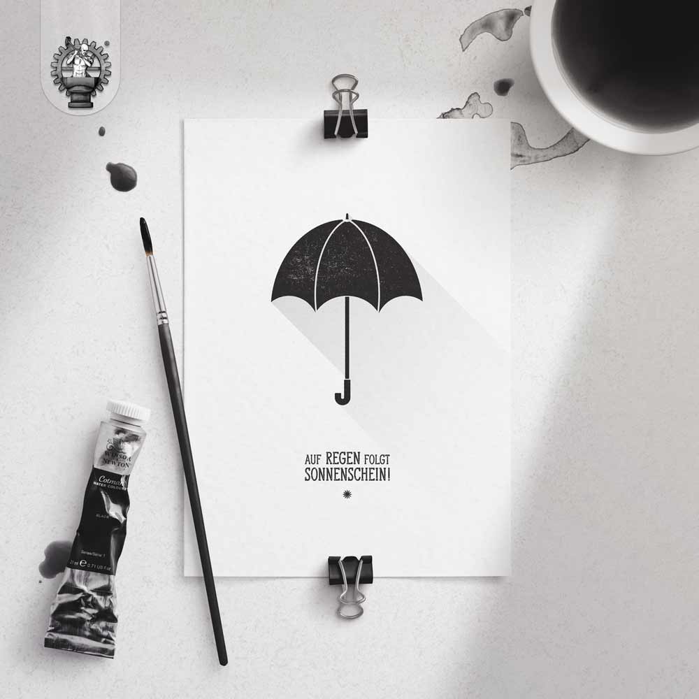 Regenschirm - Auf Regen folgt Sonnenschein Produktbild 3 Poster