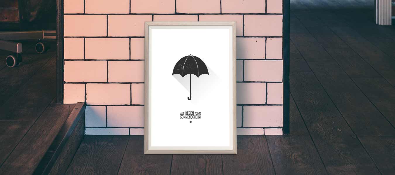 Regenschirm - Auf Regen folgt Sonnenschein Produktbild 8 Poster