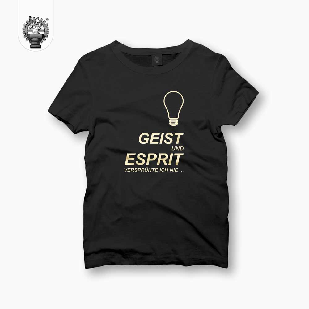 Geist und Esprit versprühte ich nie Frauen T-Shirt Produktbild 1