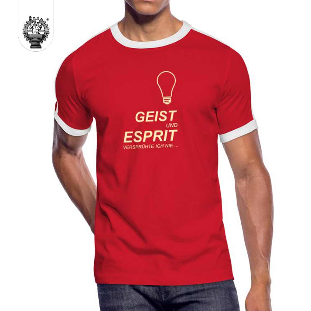 Geist und Esprit versprühte ich nie - Männer T-Shirt Produktbild Rot