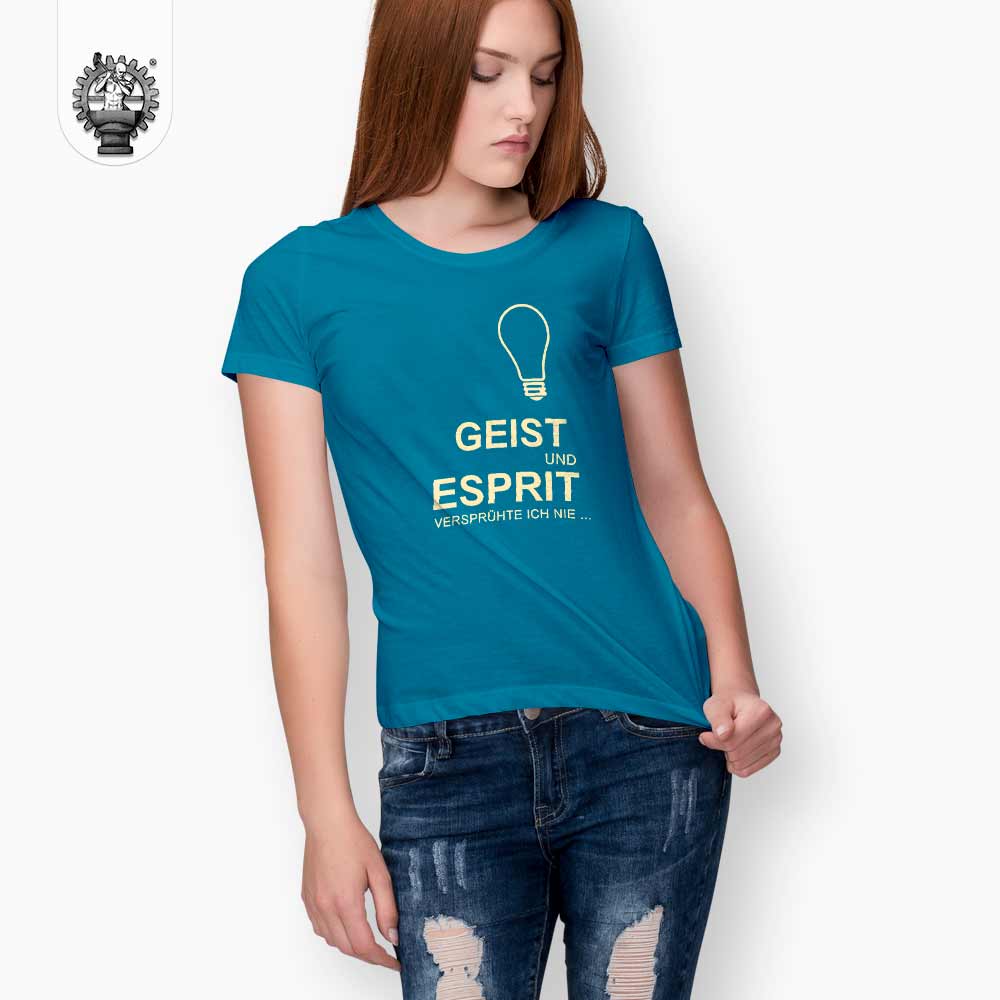 Geist und Esprit versprühte ich nie Frauen T-Shirt Produktbild 4