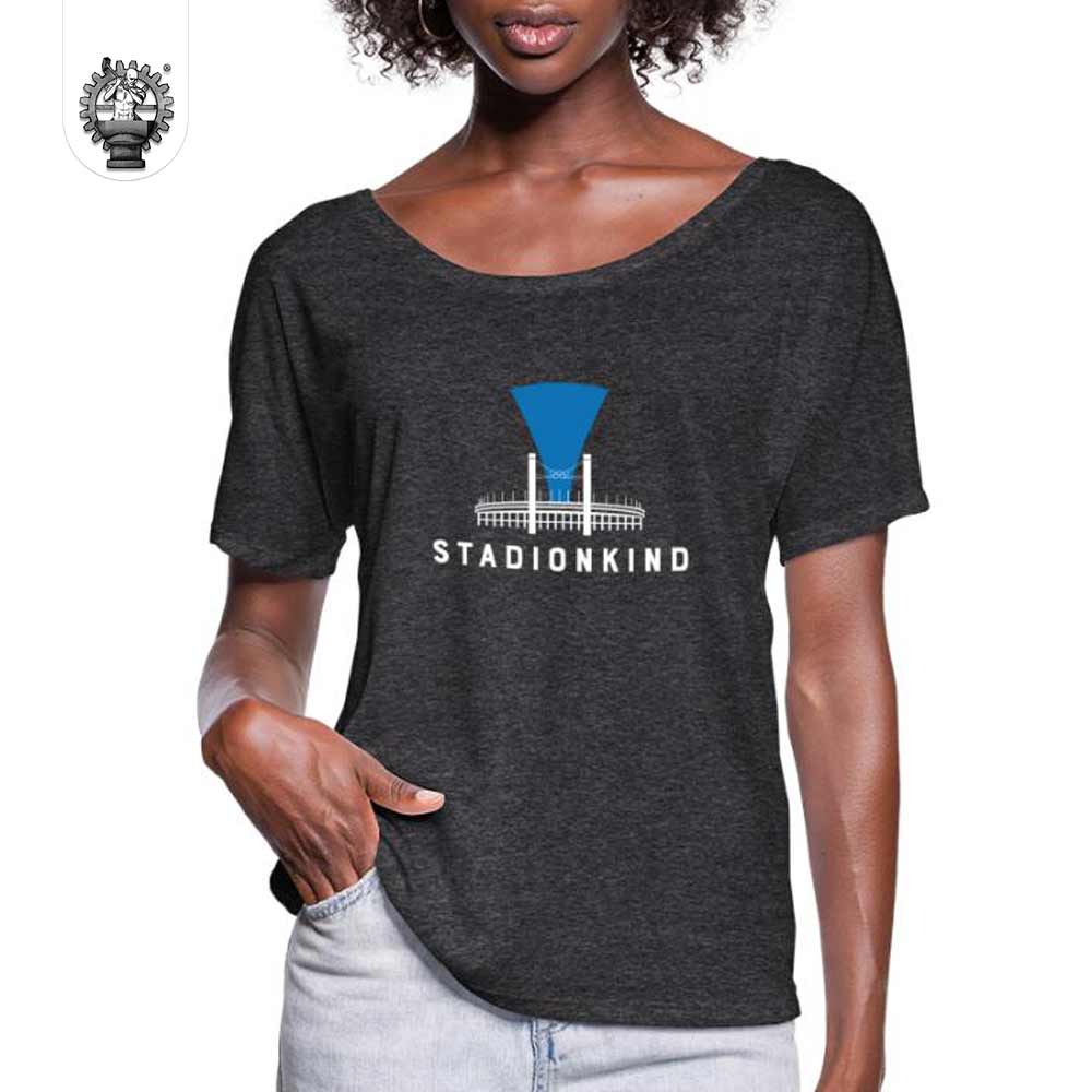 Stadionkind Berliner Olympiastadion Frauen T-Shirt mit Fledermausärmeln von Bella + Canvas Produktbild 13