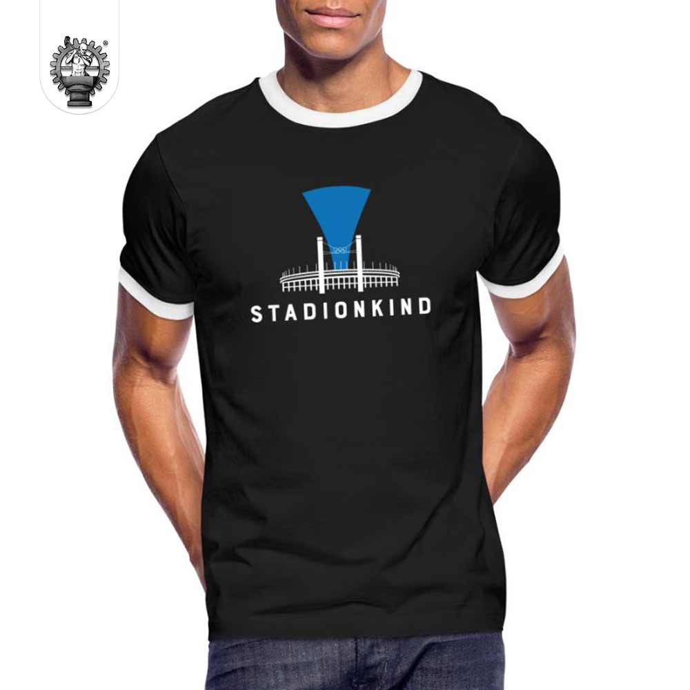Stadionkind Berliner Olympiastadion Männer Kontrast-T-Shirt Produktbild 17